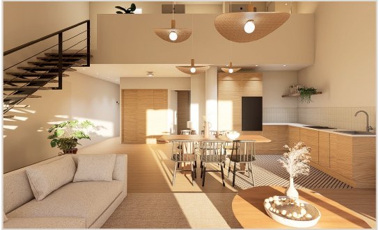 Séjour double hauteur - après travaux