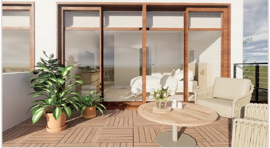 Terrasse privative - après travaux